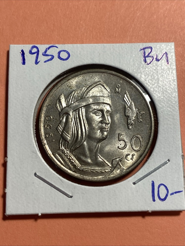 1950 Mexico 50 Centavos Free Shipping
