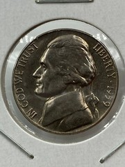 1959 Jefferson Memorial Nickel Gem BU