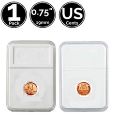 1 Pack 19mm Slab Coin Snap Holder 4 US Lincoln Flying Eagle Indian Cent Penny