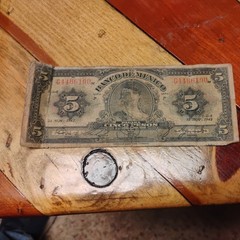 Banco de Mexico 5 Cinco Pesos 1942 Banknote Mexico Paper Money