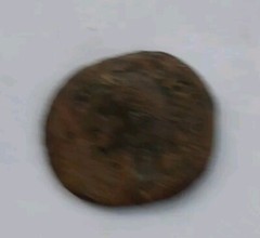 Imperial Caesar Roman Vespesian Empire Bronze- Laurel Head Coin Counterstamp SC
