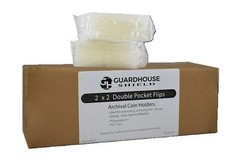 1000 2×2 Shield Coin Flips Soft Polypropylene Holders Safe PVC Free Storage Bulk