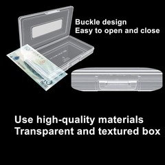 100 Clear Paper Money Sleeves – Strong PP & Protective Case Included