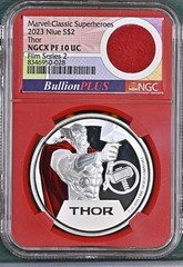 Bullion Plus Film Series 2 – 2023 Niue 1oz Silver THOR NGCX PF10 UC Cape Cut