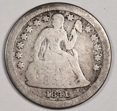 1841-o Seated Liberty Dime. VG. 178787