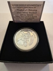2021 Silver Shield Silver Backed 1oz Proof WW Meme #6 FREE SHIPPING