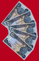 5 X 250 Dinars 2003 (1st Issue) IRAQ UNC NOTES (P-91a) Sign: Falih Dawood Salman