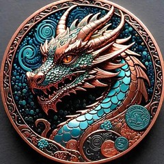 Set (15) NEW PROOF EDITION 🔥 2024 Copper Lunar Dragon🔥 33g In BLISTERPACK 🔥