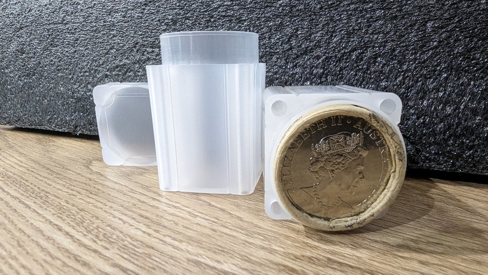 20 x Premium 50c Coin Roll Tube Also available $1 5c $2 20c 10c Perfect Fit Air