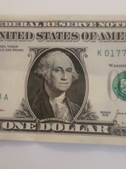 1776 Independence year Note $1 One Dollar Bill Fancy Serial Number