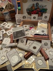 ESTATE SALE SILVER & GOLD LOT! Coins, Bars, Rounds, Rolls, Slabs & Bills!