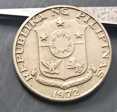 1972 Philippines 25 Sentimos Coin ( KM.#199 )