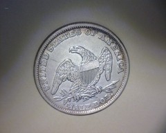 1838 CAPPED BUST HALF DOLLAR🌟REEDED EDGE 🌟90% SILVER🌟A/U DETAIL (CLEANED)