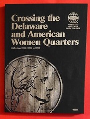 Crossing the Delaware & American Women Quarters P & D Whitman Coin Folder #4950