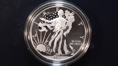 2013-W SILVER EAGLE 2 COIN ENHANCED & REVERSE PROOF SET WITH COA & ALL OGP!