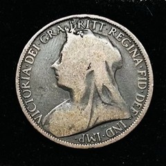 1896 🇬🇧Great Britain Large One Penny Bronze Queen Victoria Coin KM#790(GB342)