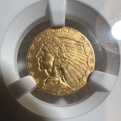 1926 $2.50 Indian Head Quarter Eagle Gold NGC MS63 (Phila) Cert 8227124-009