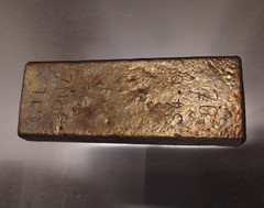 Silicon Bronze Ingot / Bullion Bar – 34.6 oz. 2.16lbs. Hand melted/poured!
