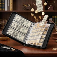 Coin Collection Book Album Holder for Collectors, 400 Pockets Fireproof Coin …
