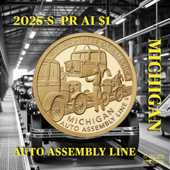 🔥2025-PD S PROOF American Innovation Dollar Coins ⚙️ / 🚘 MICHIGAN ✯ / Limited