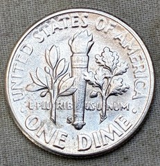 ✅1955-S Roosevelt Dime 90% Silver UNCIRCULATED 10c Coin From OBW Roll