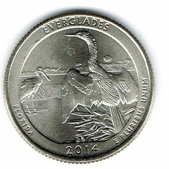 2014-P Philadelphi Brilliant Uncirculated Everglades National Park Quarter Coin!