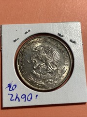 1950 Mexico 50 Centavos Free Shipping