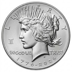 2026 W-Peace Dollar-Enhanced Uncirculated Coin PRE SALE releases 8/25/26
