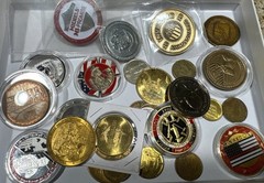 1.5 Lb Mixed Tokens Medals Coins Lot A – Age Size & Composition Varies By Coin