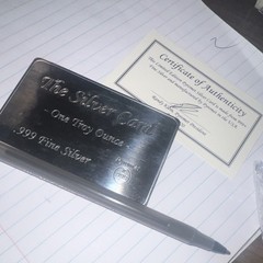 Pyromet The Silver Card 1 oz .999 Fine Silver Bar 2020