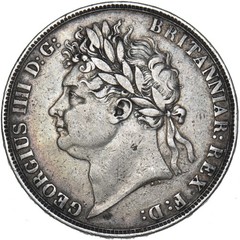 1821 George IV Crown Secundo