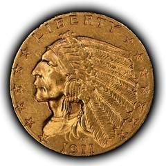 1911 G$2.50 Indian Head Gold Quarter Eagle – Luster – AU/UNC – SKU-G6247