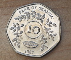 1987 Uganda 10 Shillings