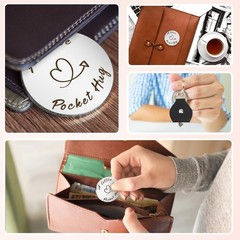 Compact Inspirational Pocket Hug Token & Keychain – Encouragement for Loved Ones