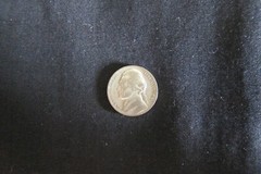 1943/2-P Three Over Two Error 35% Silver WWII Jefferson Wartime USA Nickel