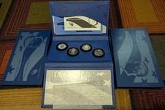 2014 Kennedy Silver Coin Collection Half Dollar 50th Anniversary 4 Coin Set COA