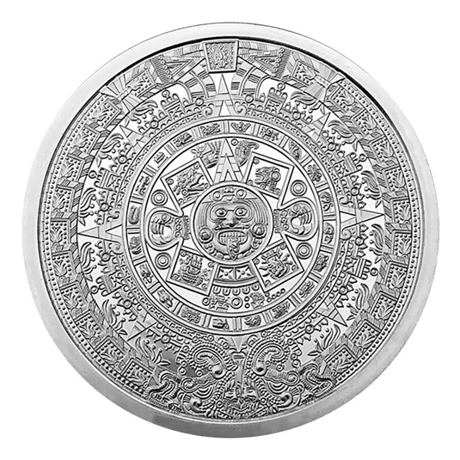 Silver – 5 oz Aztec Calendar Round