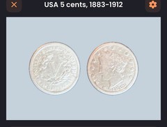 1883 NO CENTS Liberty V Nickel- 141Year Old Coin