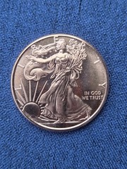 1 oz .999 Fine Copper Round Walking Liberty Design “In God We Trust” Uncertified