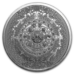 Silver 1 oz Aztec Calendar Round