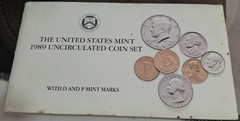 1989 Uncirculated Coin Set, Packaging ERROR, Missing “P” Cent, Sealed