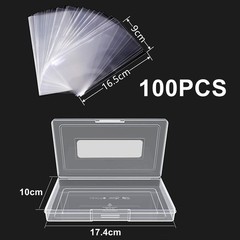 100 Clear Paper Money Sleeves – Strong PP & Protective Case Included