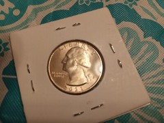 2021 (P) “Crown” Die Chip Error Washington Crossing The Delaware Quarter