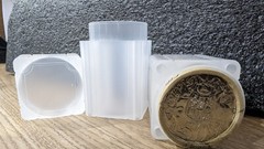Premium 50c Coin Roll Tube Also available $1 5c $2 20c 10c Perfect Fit Air tight
