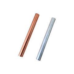 2pcs 99.995% Pure Copper Zinc Rods 3/8″(10mm) Dia 4″(102mm) Length Solid Bar
