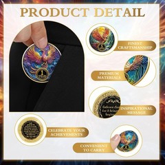 Blueweenly 14 Pcs Aa Sobriety Coins Set – 24 Hour Newcomer & 1-11 Month