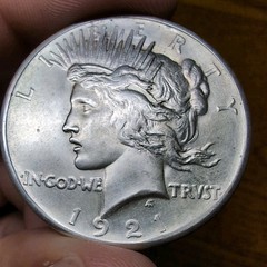 1921 Peaceful Dolar High Relief Key Date