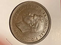 Great Britain 🇬🇧 UK 1 Penny 1937. KM#845. Large One Cent coin. King George VI.