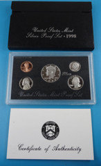 1998-S US Mint Silver Proof Set 5 Coin Set OGP Original Government Packaging