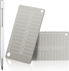 2 Pcs Crypto Wallets and 1 Pcs Metal Plate Marking Pen, Cryptocurrency